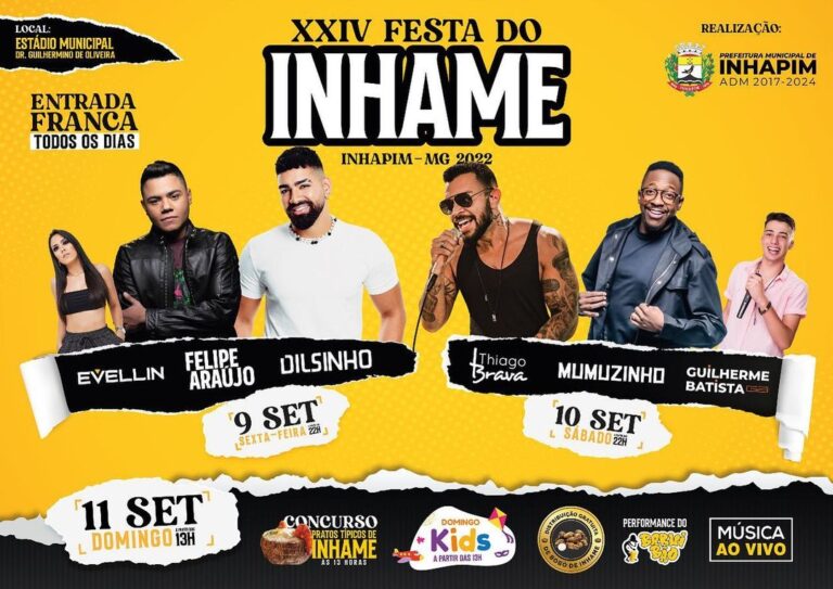 09 e 10/09 – Festa do Inhame (Inhapim/MG)